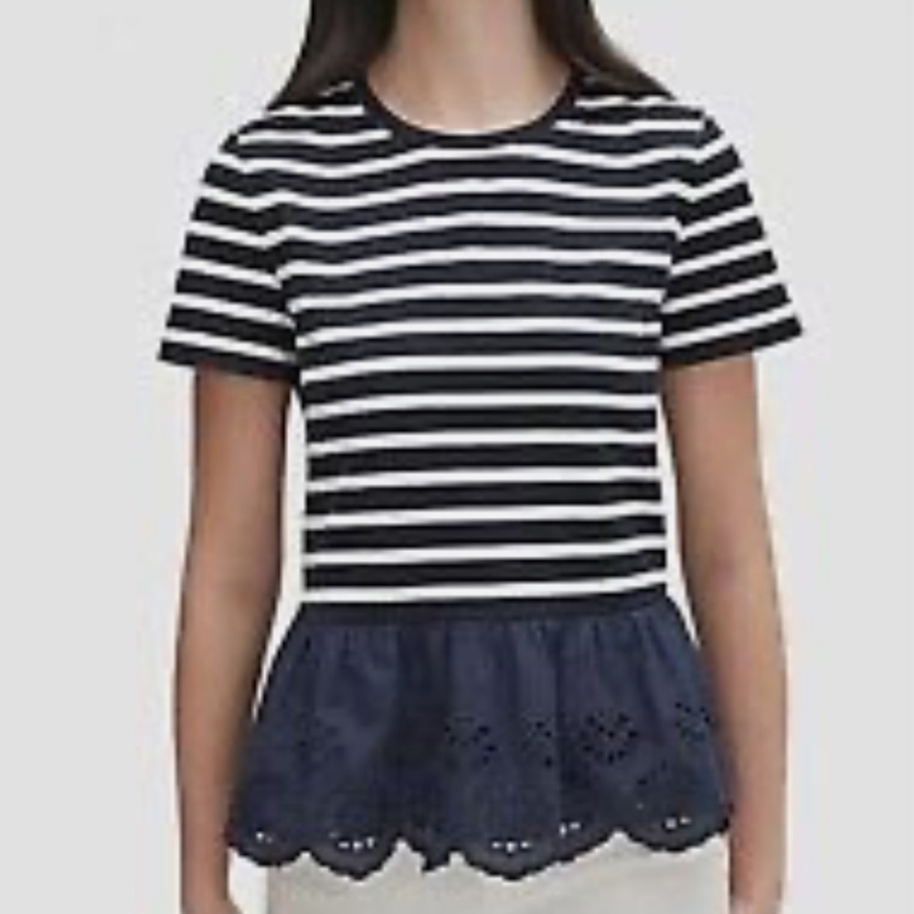 KATE SPADE peplum eyelet top - Picture 2 of 9